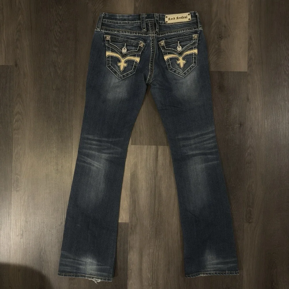 Rock Revival Jeans Leah Womens Size 27 Boot Cut Rodeo Western Wear - Picture 2 of 8